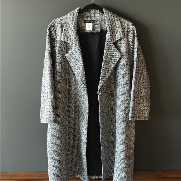 Slinky Brand Jackets & Blazers - SLINKY BRAND Open-Front Coat Jacket Blazer Trench